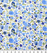The Craft Cotton Co. 100% Cotton Mini Floral Cotton Fabric 110cm Wide Digital Cotton Fabric for Quilting, Dressmaking, Patchwork